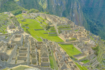 Machu Picchu ancient Inca ruins, UNESCO World Heritage in South America
