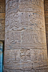 Hieroglyphics at Philae Temple in Aswan