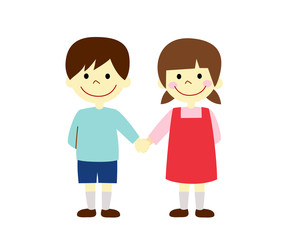 子供　手をつなぐ