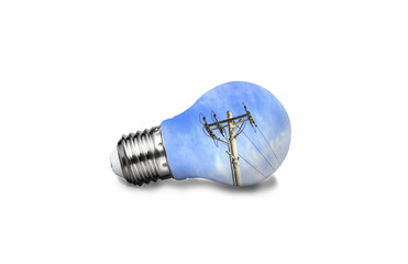 New energy and energy-saving light bulbs such as solar energy and wind energy