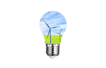 New energy and energy-saving light bulbs such as solar energy and wind energy