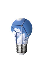 New energy and energy-saving light bulbs such as solar energy and wind energy