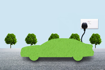 New energy car, concept, use of clean energy