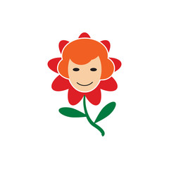 Mother Flower Logo Icon Design