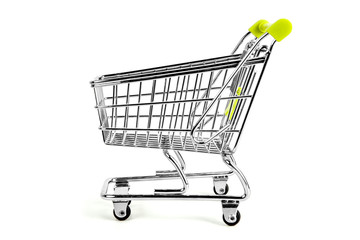 Empty trolley on studio