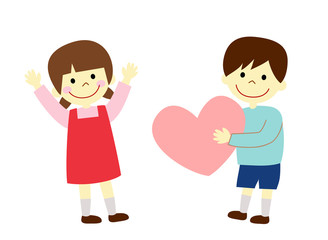 子供　ハート　プレゼント