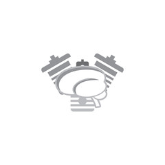Brain Engine Logo Icon Design