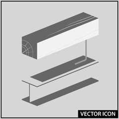 vector icon of the interior element in the loft style