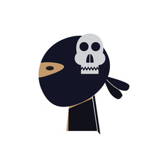 Skull Ninja Logo Icon Design