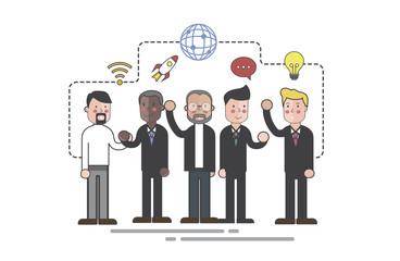 Illustration of business people