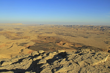 Ramon crater in the Negev desert