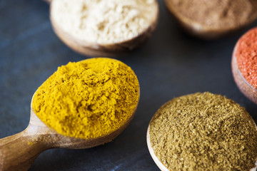 Closeup of mixed spice powder
