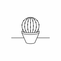 Liner cactus icon