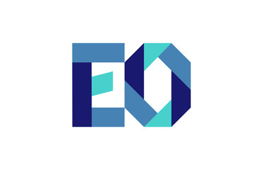 EO Ribbon Letter Logo