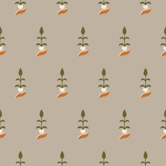 Vintage floral pattern inspired by The Grammar of Ornament