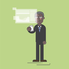 Illustration of businessman