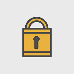 Illustration of lock icon