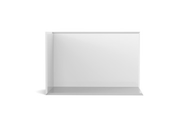 Trade show booth on the white isolated white background, 3d illustration