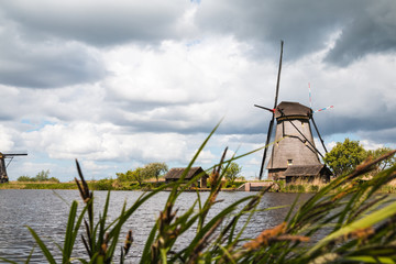 Mills and water channel in a good day