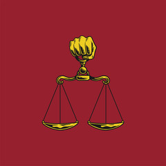 Illustration of justice equality