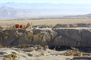 stupa in the ancient Tibetan monastery