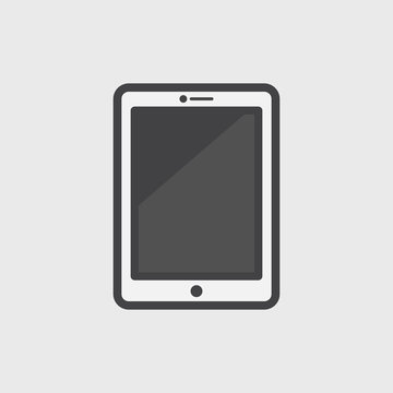Illustration of digital tablet icon
