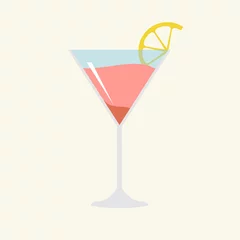 Deurstickers Cocktail Illustration of cocktail isolated background