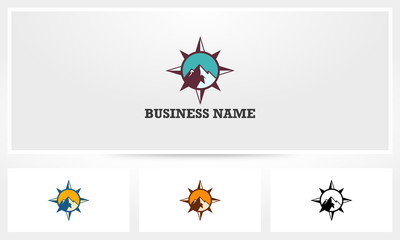 Compass Mountain Peak Logo