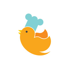 Chef Bird Logo Icon Design
