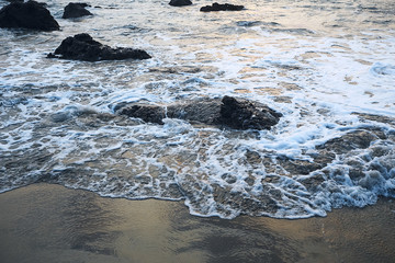 Beautiful sunset on the beach