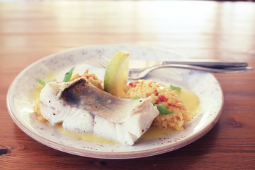 food meal serving table restaurant