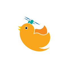 Drone Bird Logo Icon Design