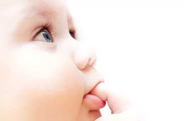 Fototapeten profile of a little baby © BazziBa