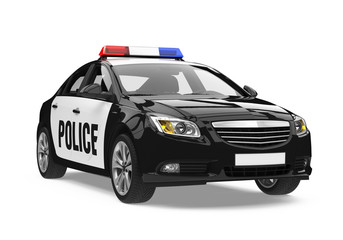 Police Car Isolated