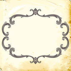 Vector baroque of vintage elements for design. 