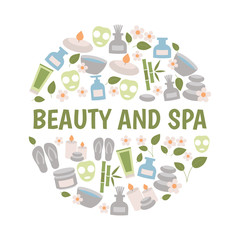 Beauty and spa design concept.