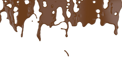 flowing molten chocolate