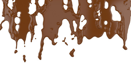 flowing molten chocolate