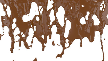 flowing molten chocolate