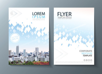 Bright future image annual report brochure, flyer design, Leaflet cover presentation abstract flat background, book cover templates.