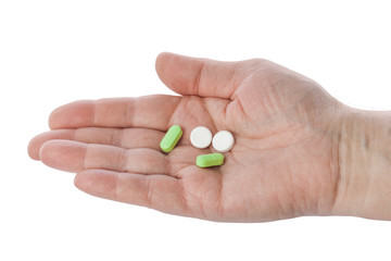 Hand with pills