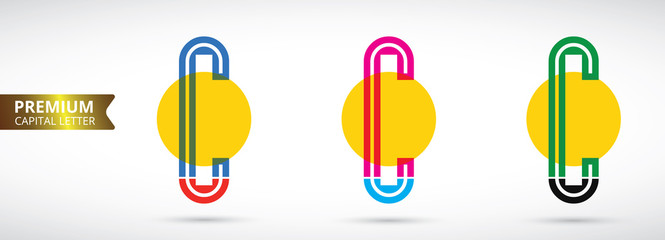 Letter C logo icon design template elements