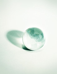 stylish glass globe.isolated on a white background