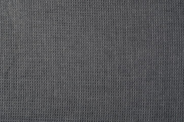 Fototapeta na wymiar Gray fabric texture pattern and fur background with copy space. Horizontal orientation top view or aerial view