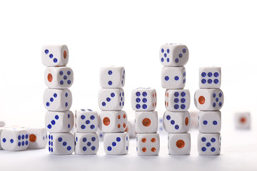 a lot of dice, the texture of the game concept