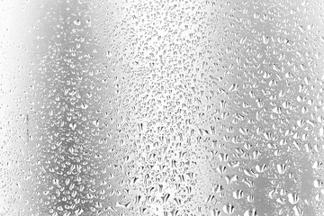 texture of a drop of rain on a glass wet transparent background