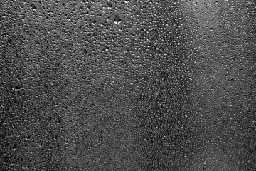 texture of a drop of rain on a glass wet transparent background