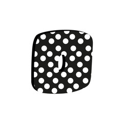 3d cute alfabet letter O with polka dots isolated Vector illustration © lena10sheiko