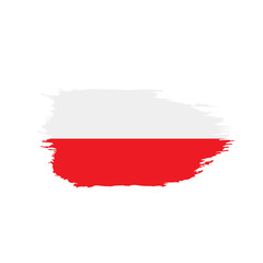 Naklejka premium Poland flag, vector illustration