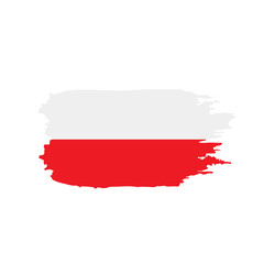 Poland flag, vector illustration